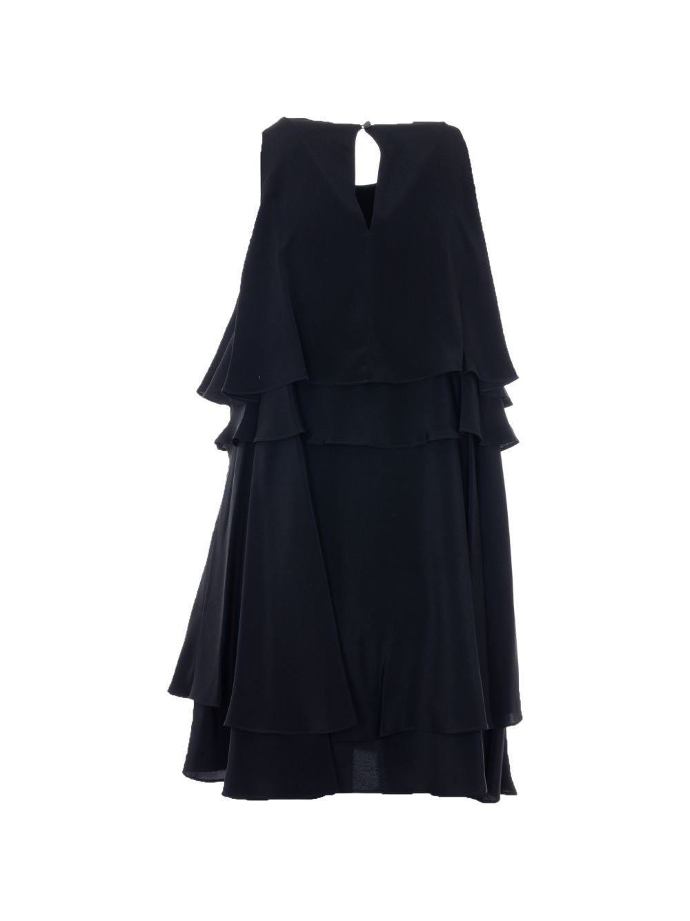 Ami Women Short Sleeveless Dress With Ruffles AMI PARIS