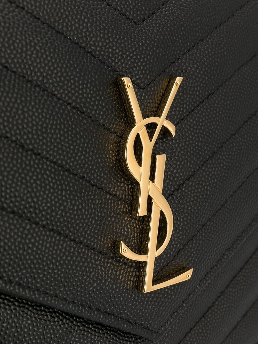 Saint Laurent Women Cassandre Matelassé Flap Pouch In Grain De Poudre Leather SAINT LAURENT