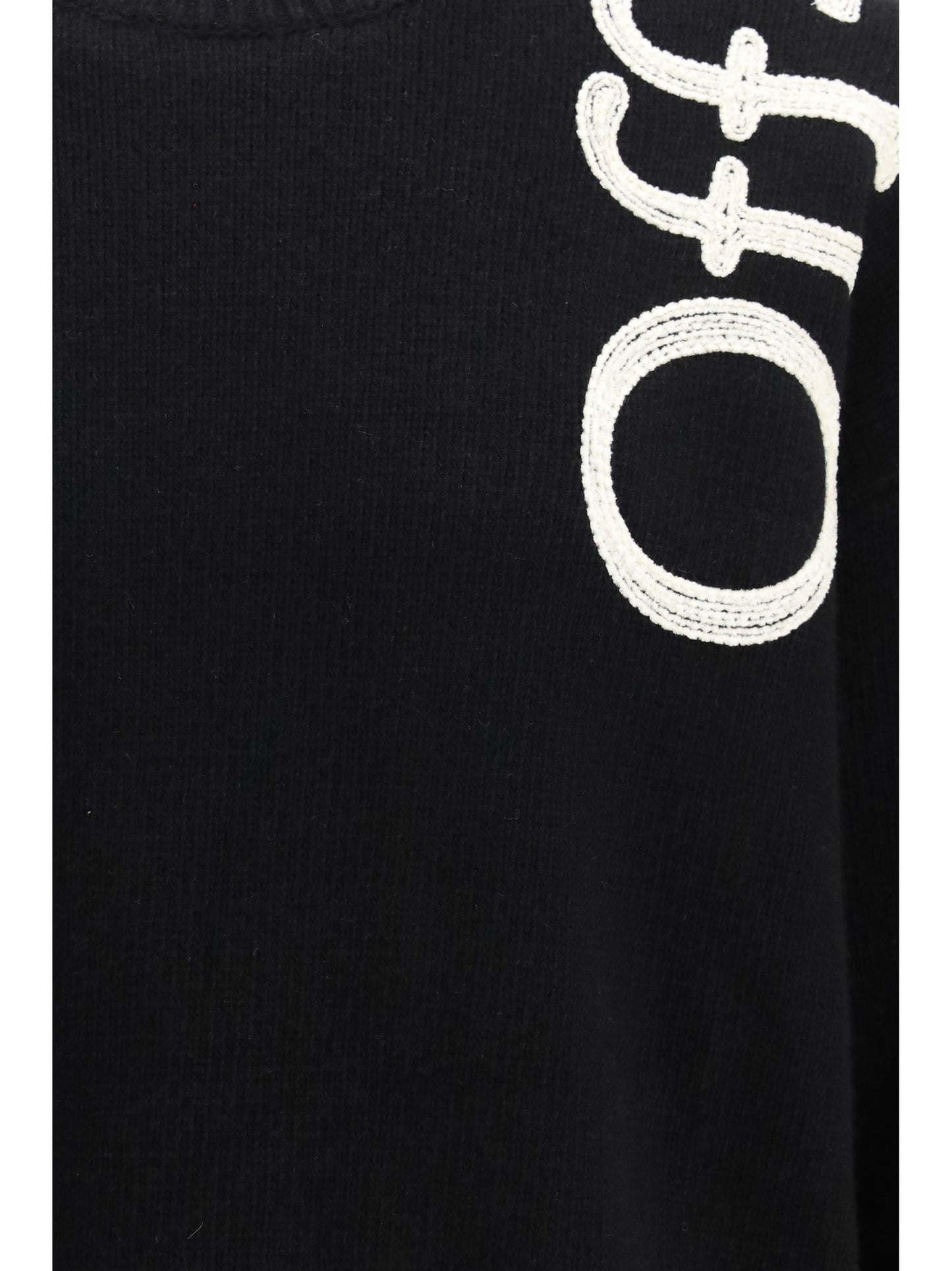 Off-White Men Vertical Bookish Logo Knit Crewneck OFF-WHITE