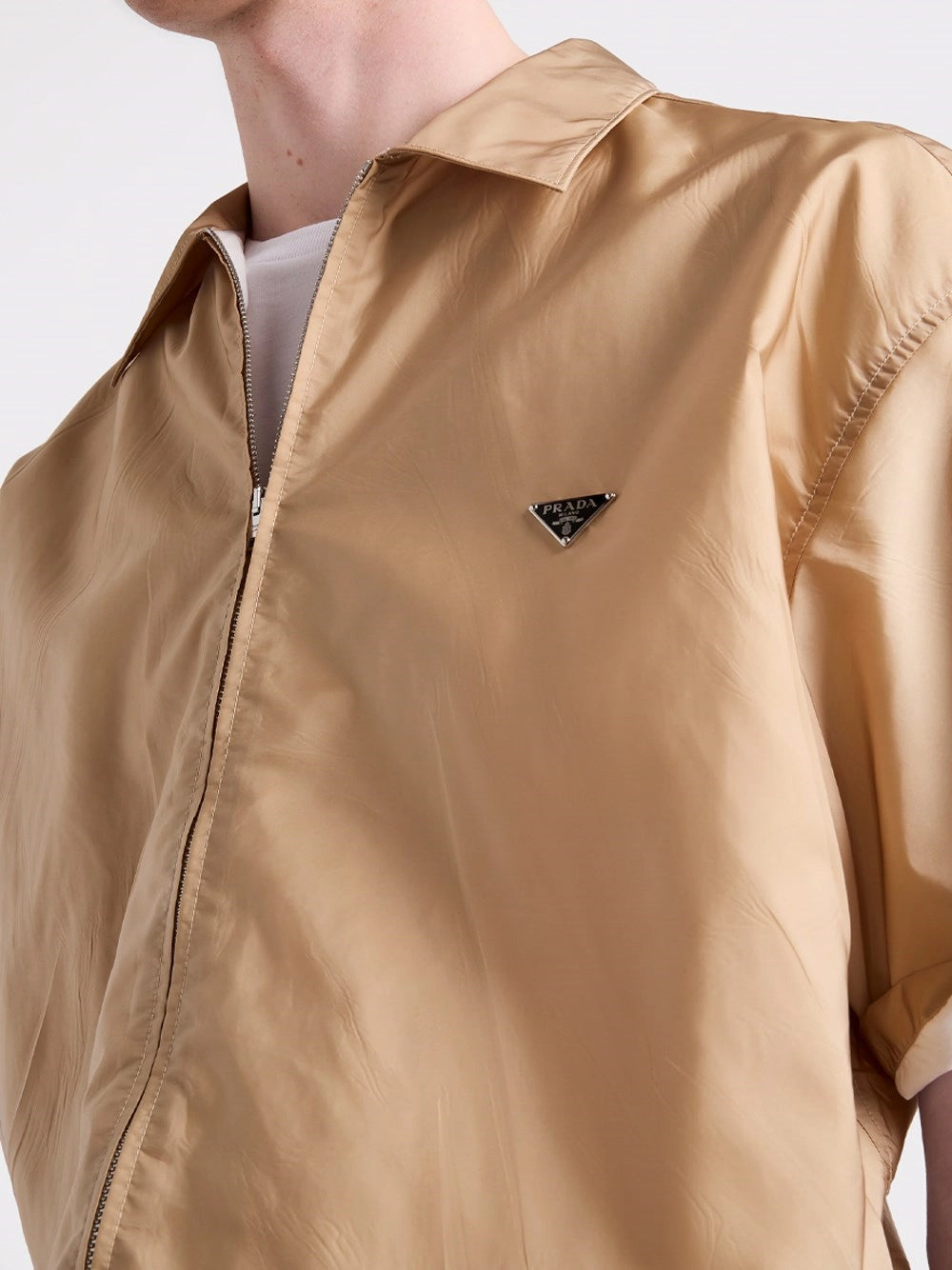 Prada Men Re-Nylon Short Sleeved Shirt PRADA