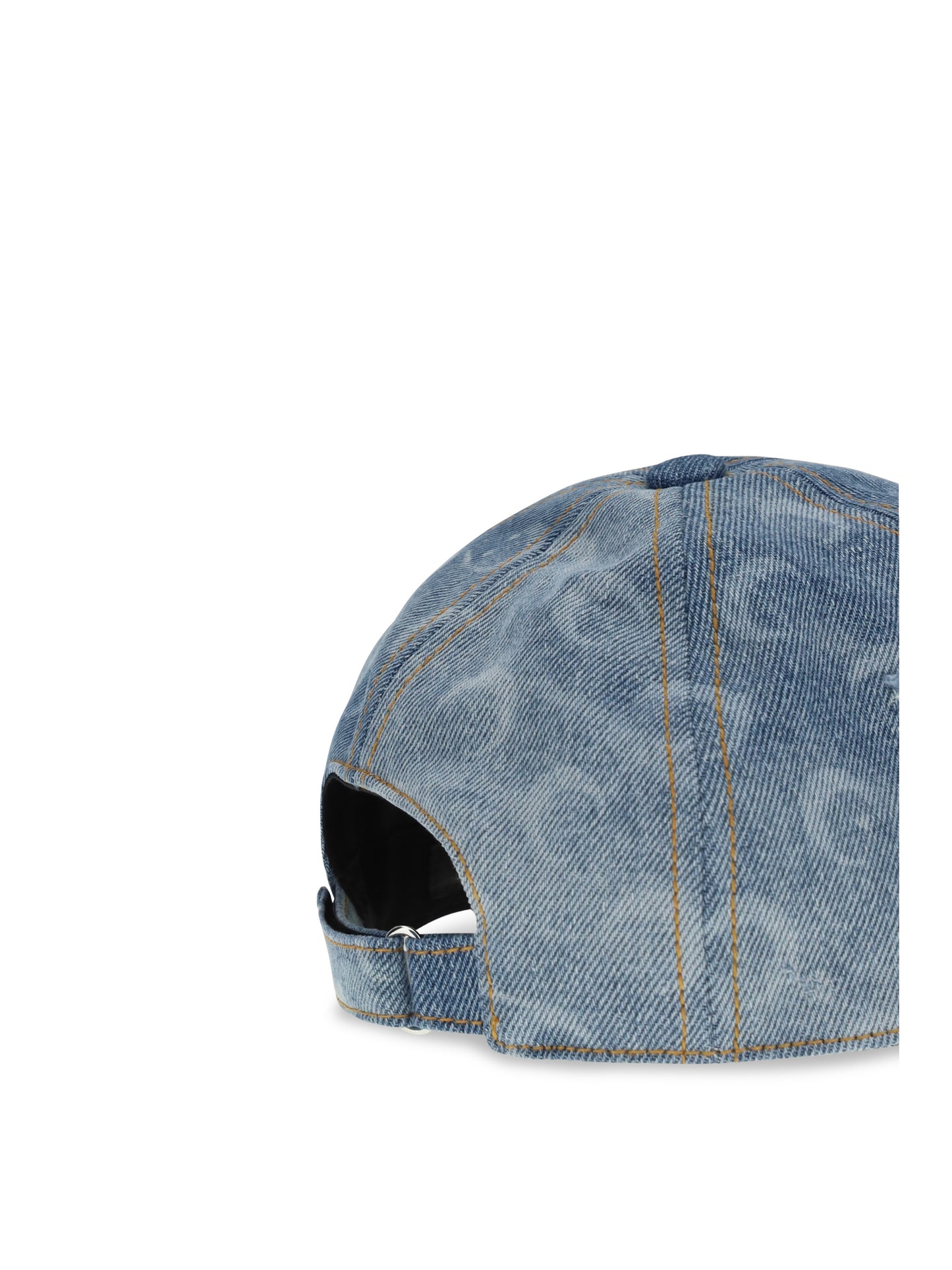 Marine Serre Women Moon Denim Baseball Cap MARINE SERRE