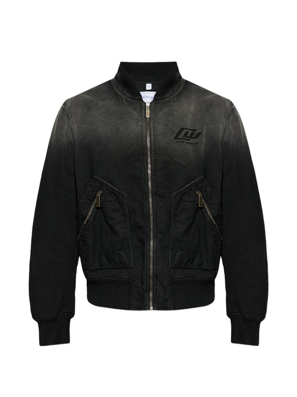 Off-White Men Owr Grad Cot Reg Bomber Black OFF-WHITE