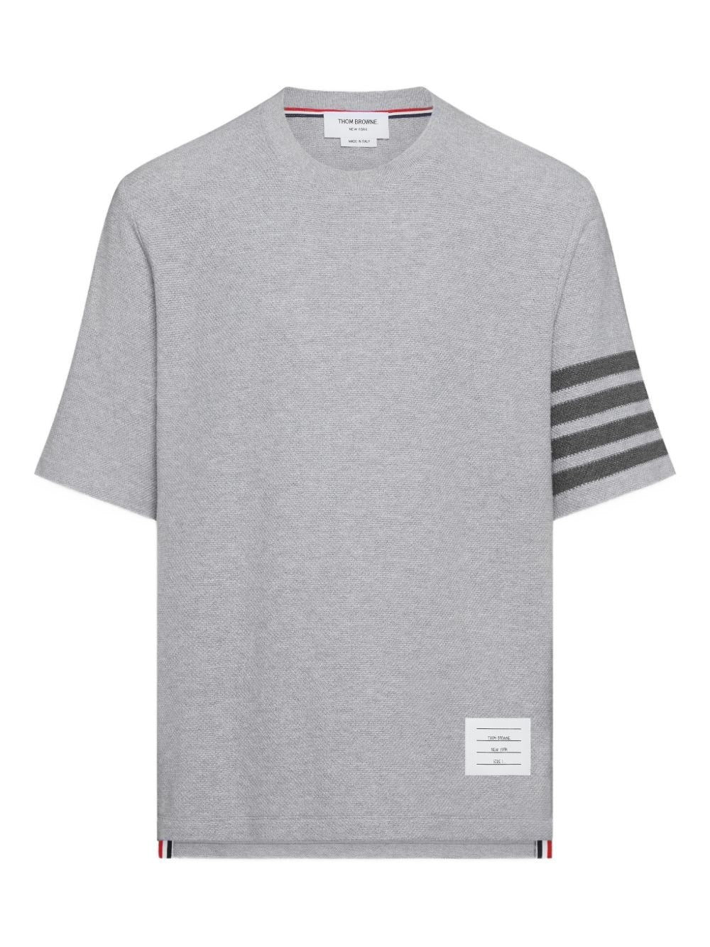 Thom Browne Men Short-Sleeved Cotton T-Shirt THOM BROWNE