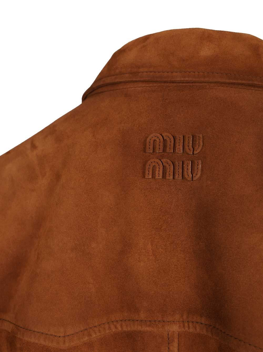 Miu Miu Women Suede Jacket MIU MIU