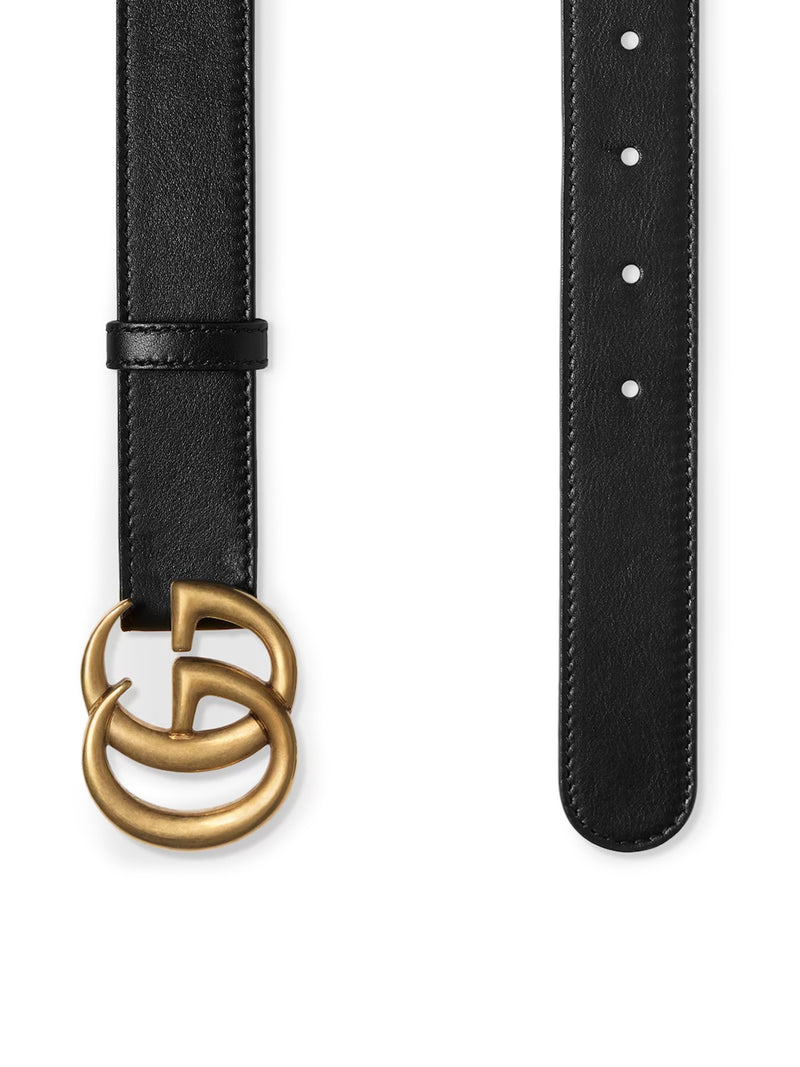 Gucci Men Gg Marmont Thin Belt GUCCI