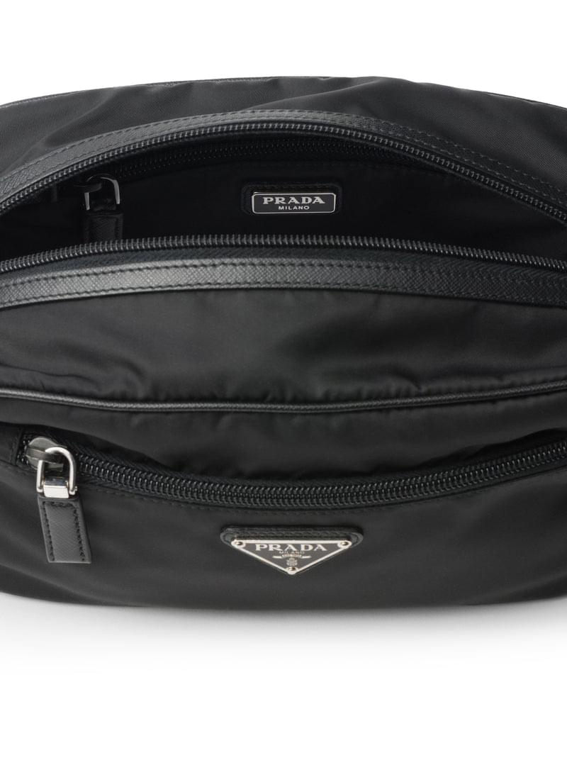 Prada Men Travel Pouch In Re-Nylon And Saffiano PRADA