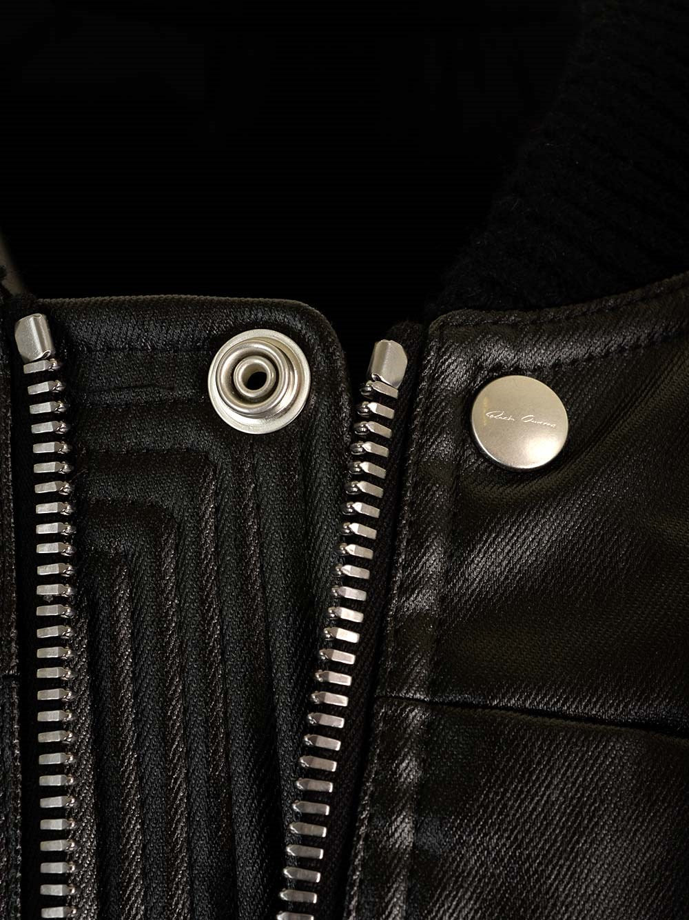 Rick Owens Men "Jumbo Filight" Vest In Coated Denim RICK OWENS