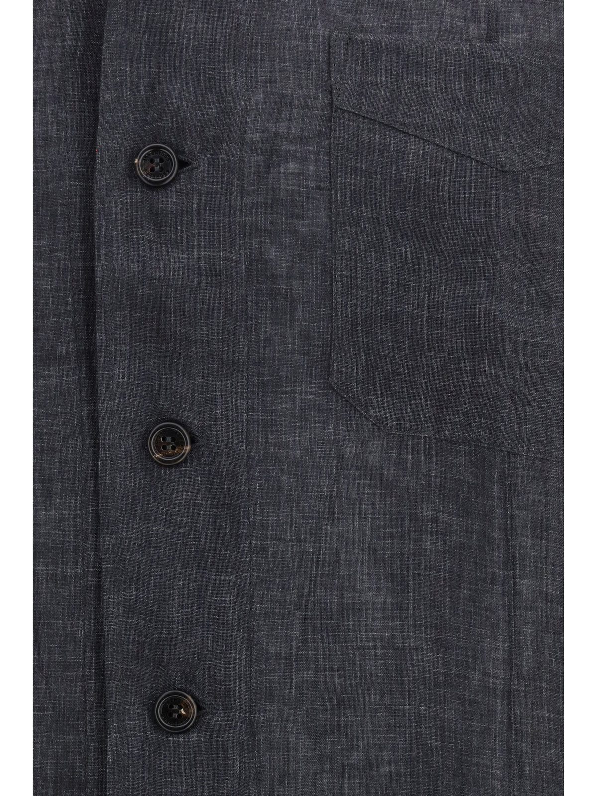Brunello Cucinelli Men Easy Fit Linen Shirt BRUNELLO CUCINELLI