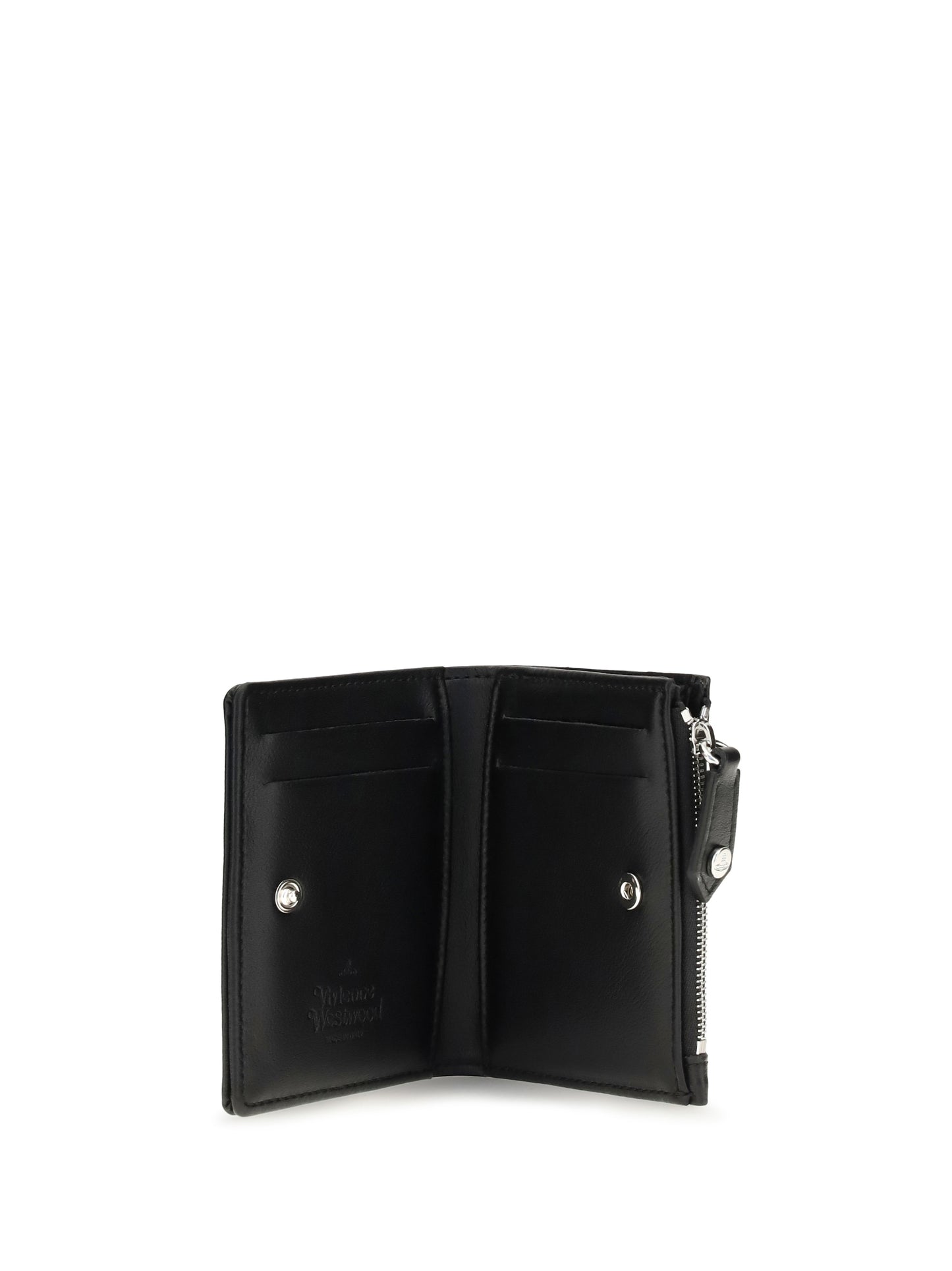 Vivienne Westwood Women Slim Flap Leather Card Holder VIVIENNE WESTWOOD