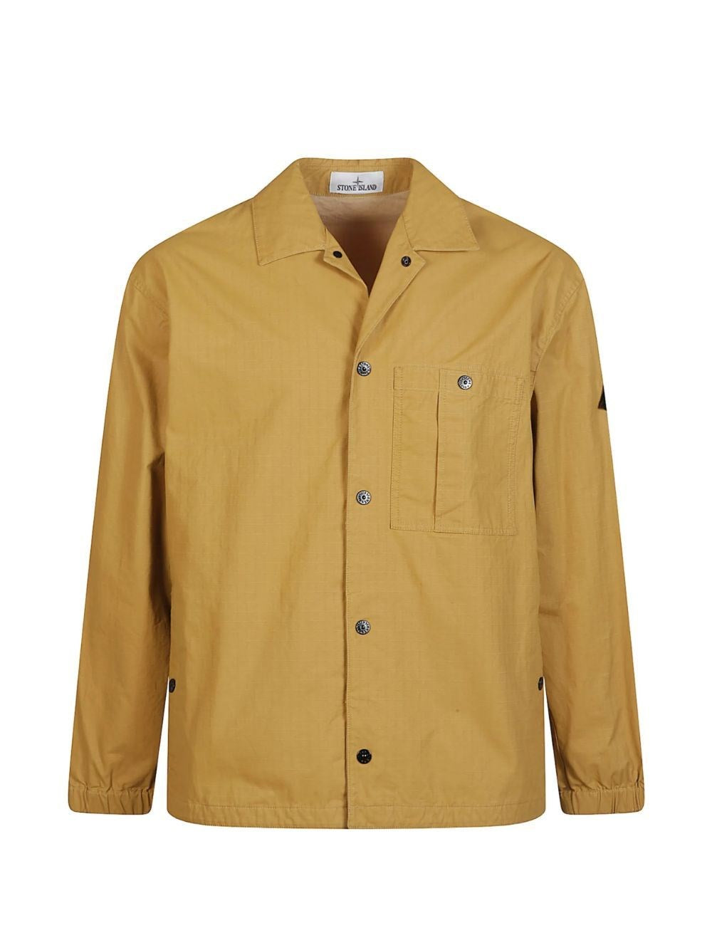 Stone Island Men Overshirt In Resin-Treated Cotton Ripstop STONE ISLAND
