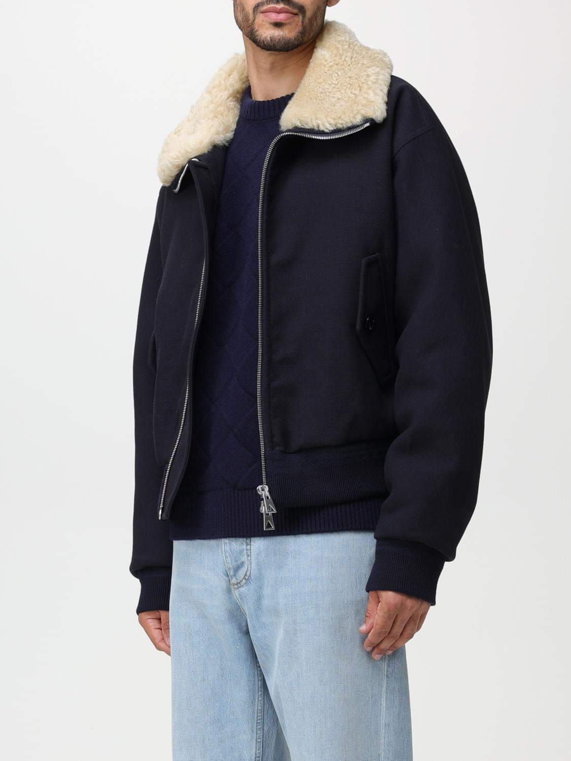 Bottega Veneta Jacket Men Blue BOTTEGA VENETA
