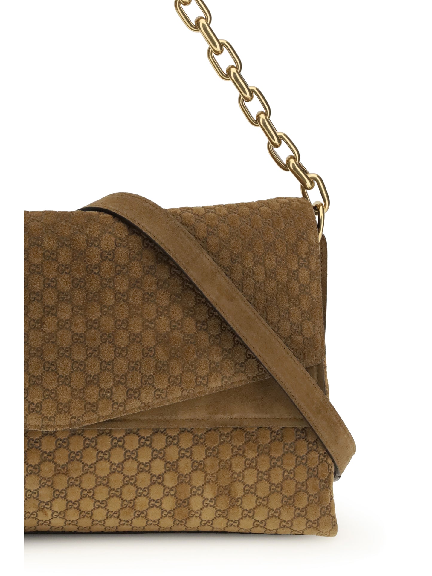 Gucci Women Large Suede Shoulder Bag GUCCI