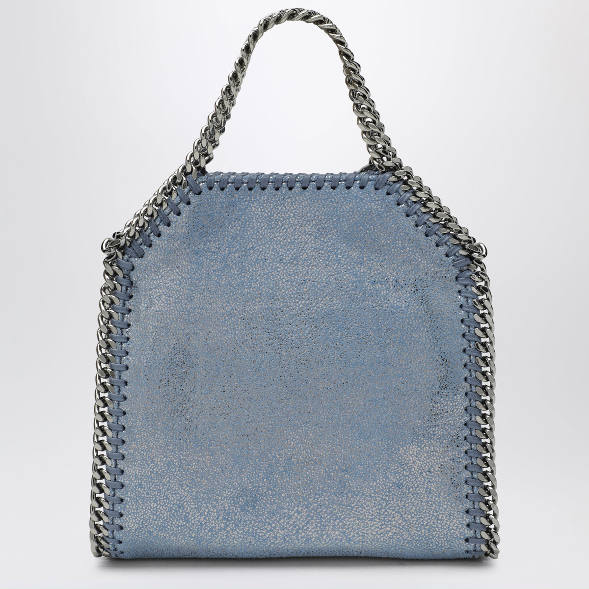 Stella Mccartney Micro Falabella Tote Bag In Metallic Denim Coloured Women STELLA MCCARTNEY