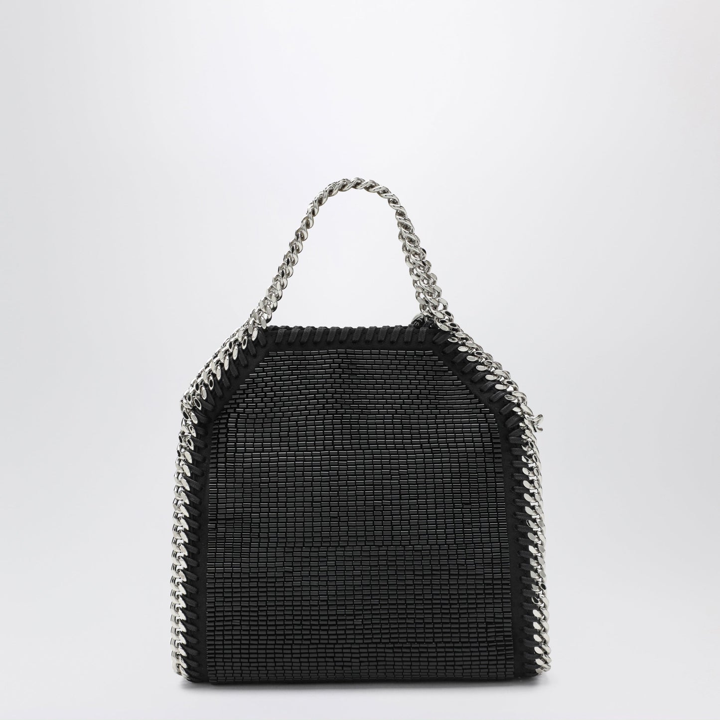 Stella Mccartney Falabella Micro Tote Bag In Black Crystal Mesh Women STELLA MCCARTNEY