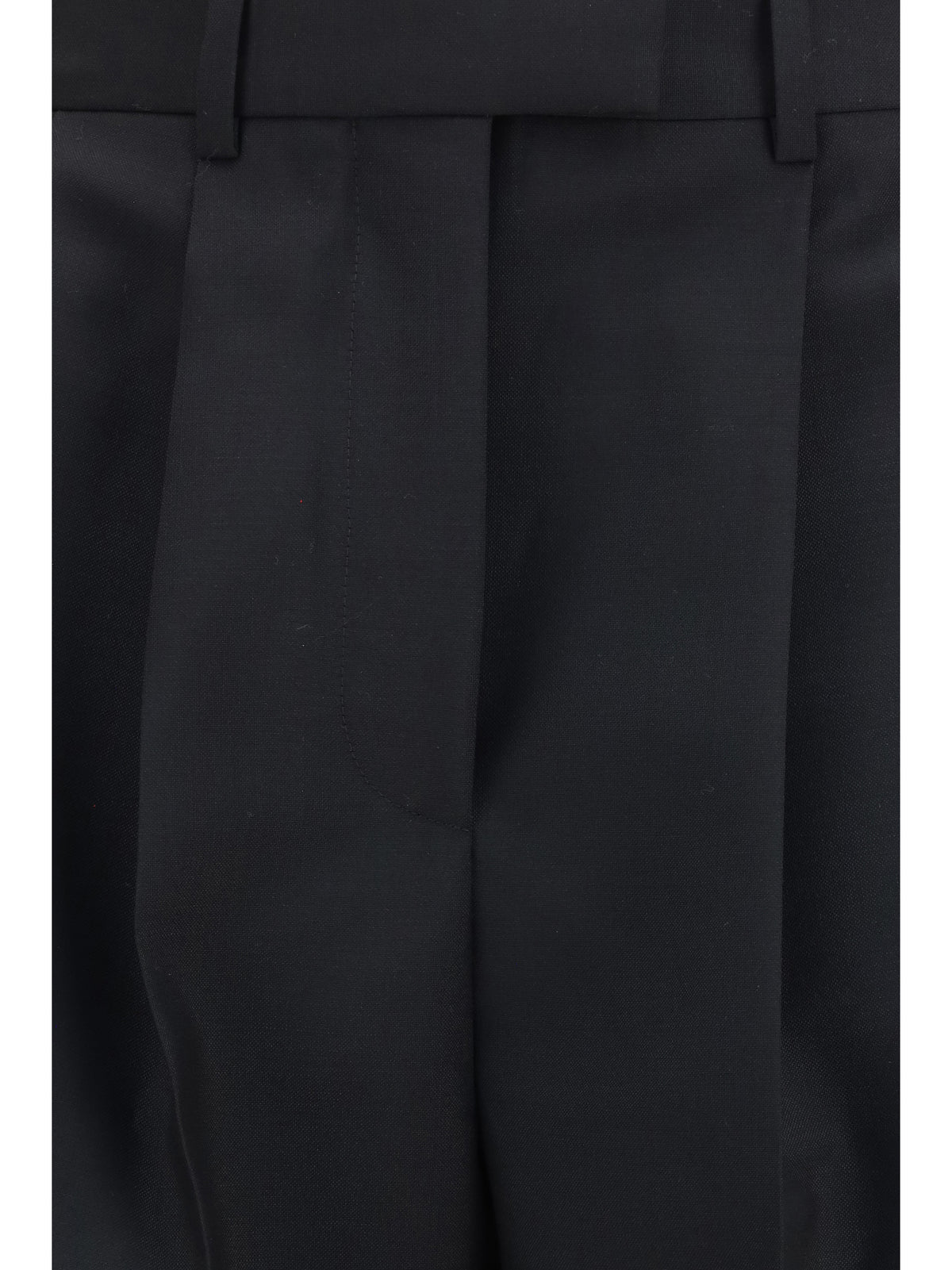 Givenchy Women Double-Pleat Pants In Wool And Mohair