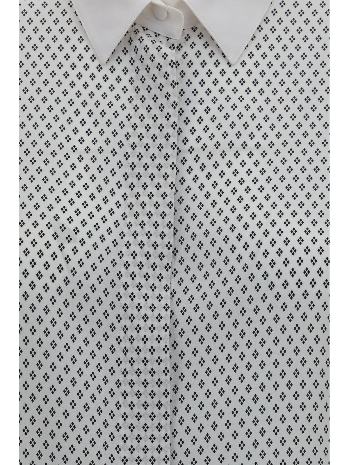 Tom Ford Women Diamond Print Silk Crêpe De Chine Shirt