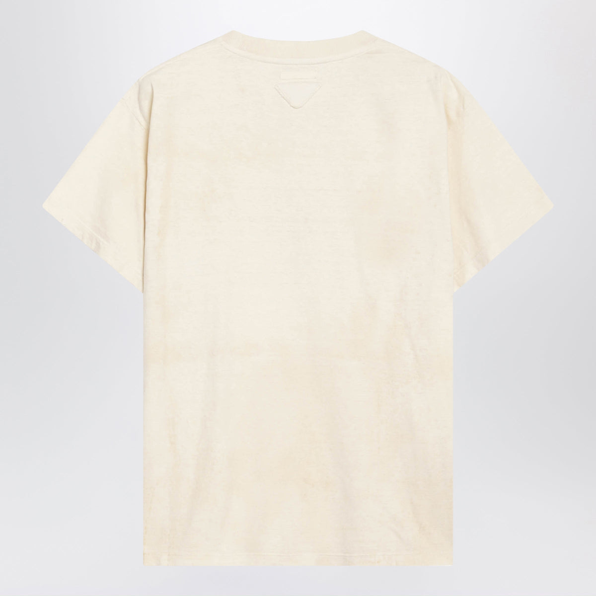 Prada Ivory T-Shirt With Logo Print Women PRADA