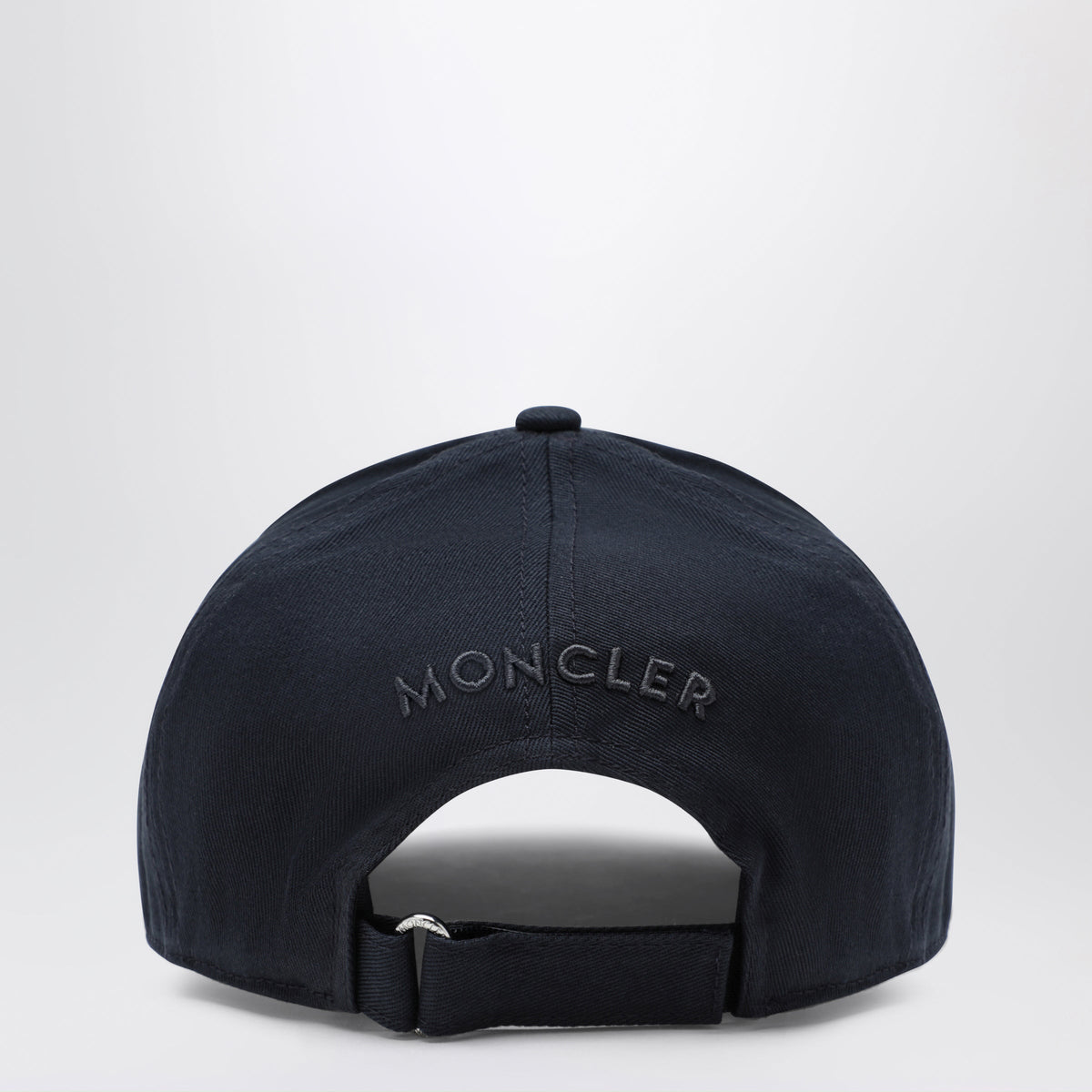 Moncler Baseball Cap With Front Patch In Cotton Blue Men MONCLER