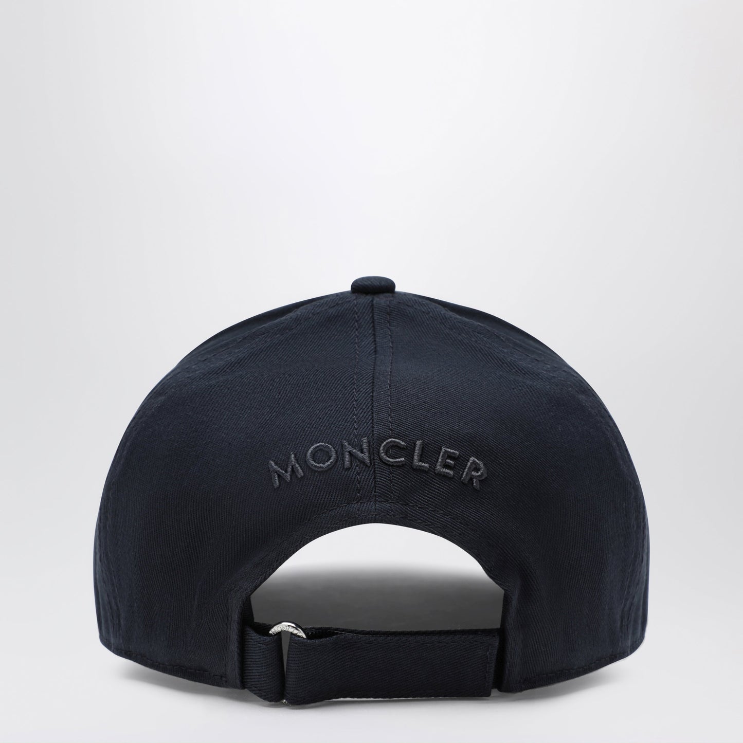 Moncler Baseball Cap With Front Patch In Cotton Blue Men MONCLER