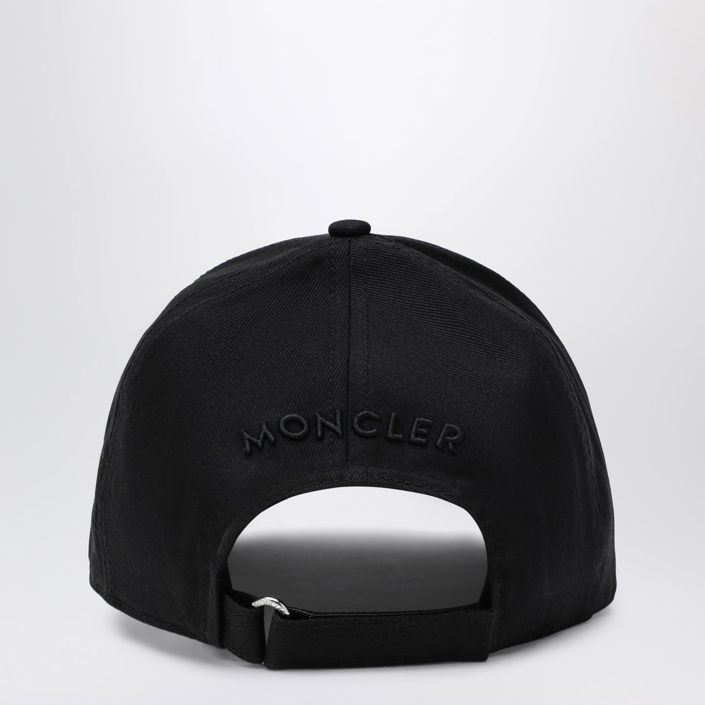 Moncler Black Cotton Baseball Cap With Patch Men MONCLER