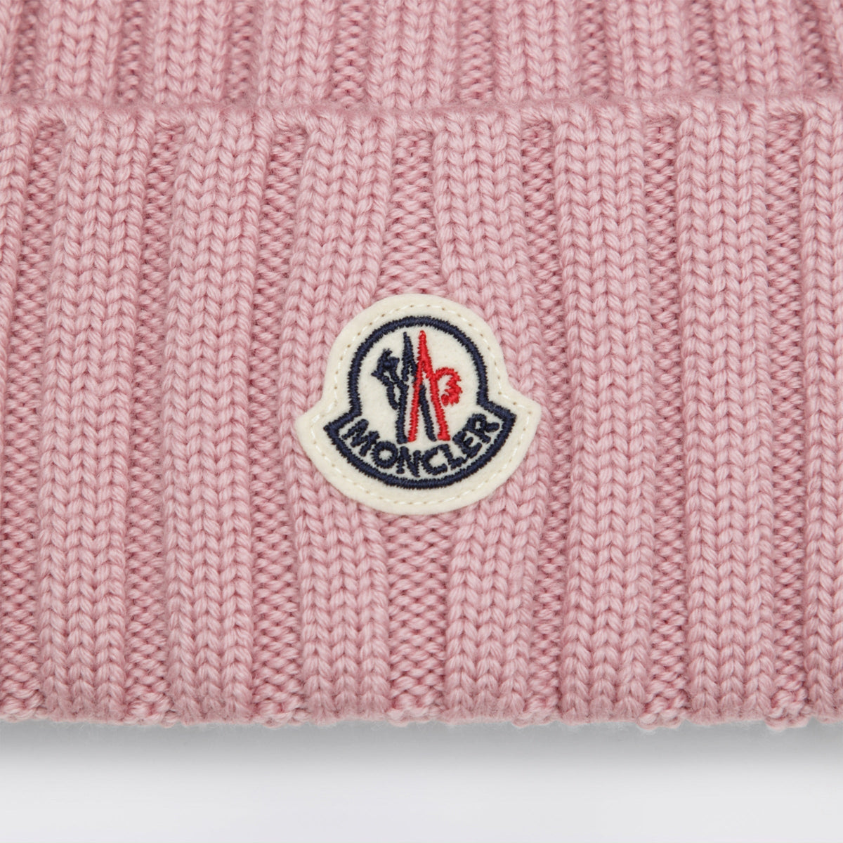 Moncler Pink Wool Beanie With Pom-Pom Women MONCLER