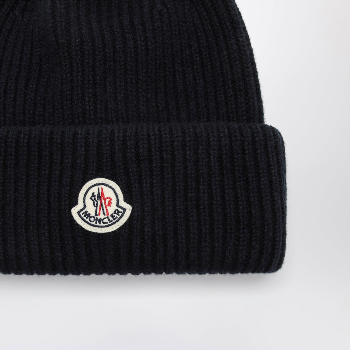Moncler Blue Wool And Cashmere Beanie Men MONCLER