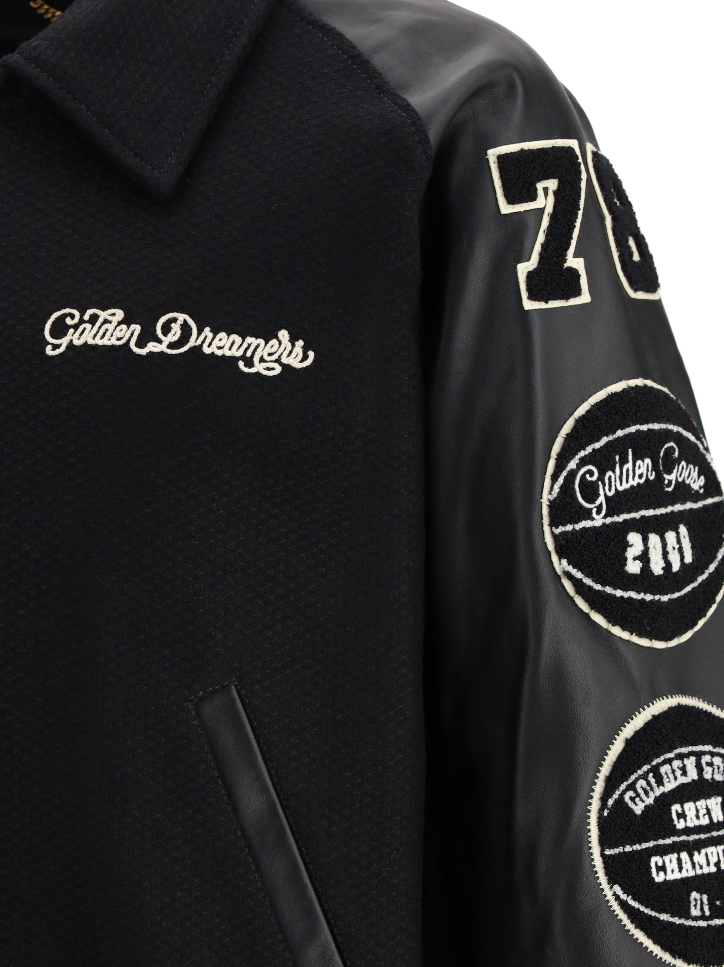 Golden Goose Men Bomber Jacket In Wool GOLDEN GOOSE