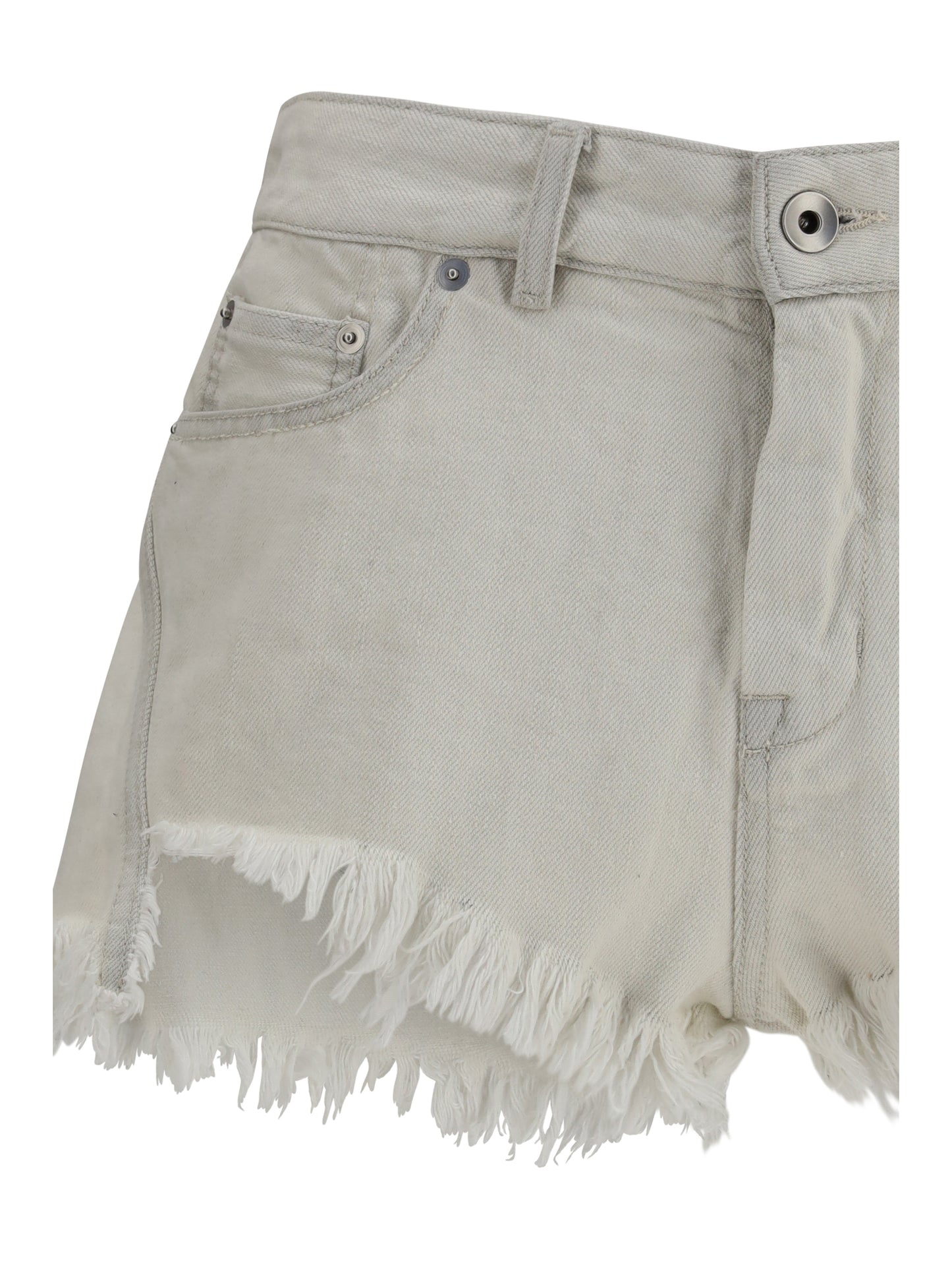 Rick Owens Women Shorts Temple Bias Cutoffs In Denim