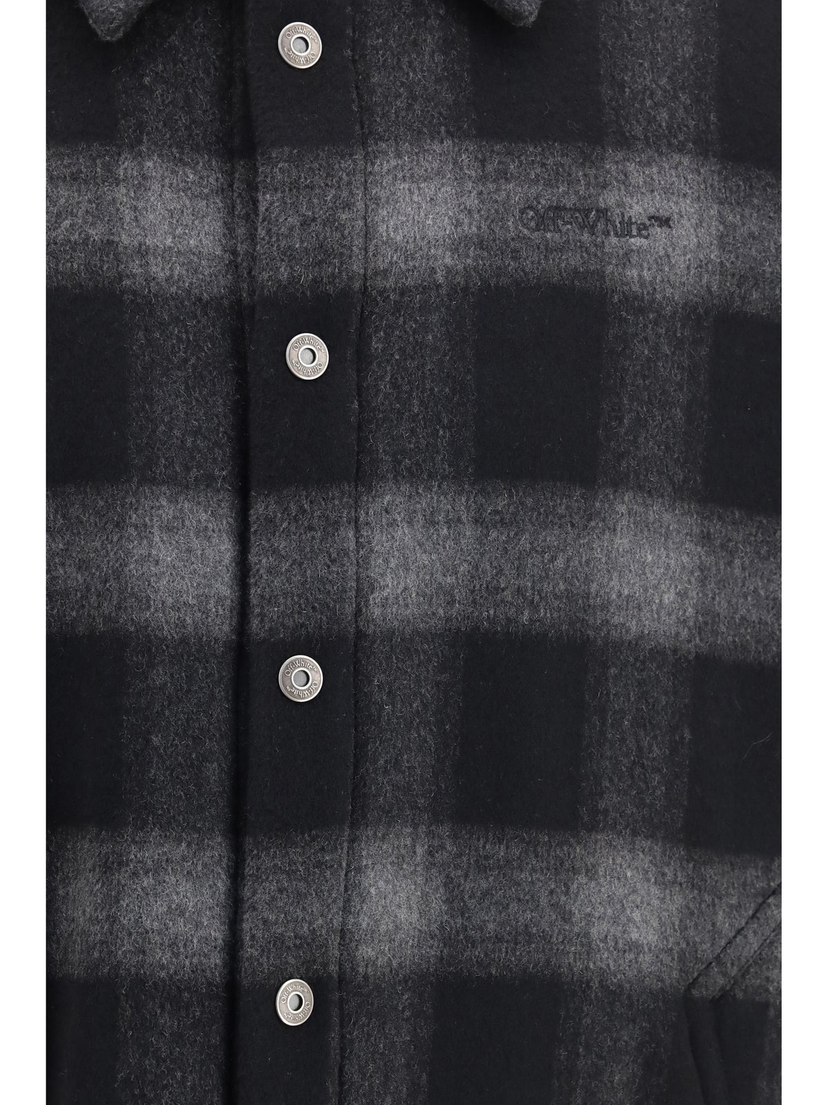 Off-White Men Padded Flannel Jacket OFF-WHITE