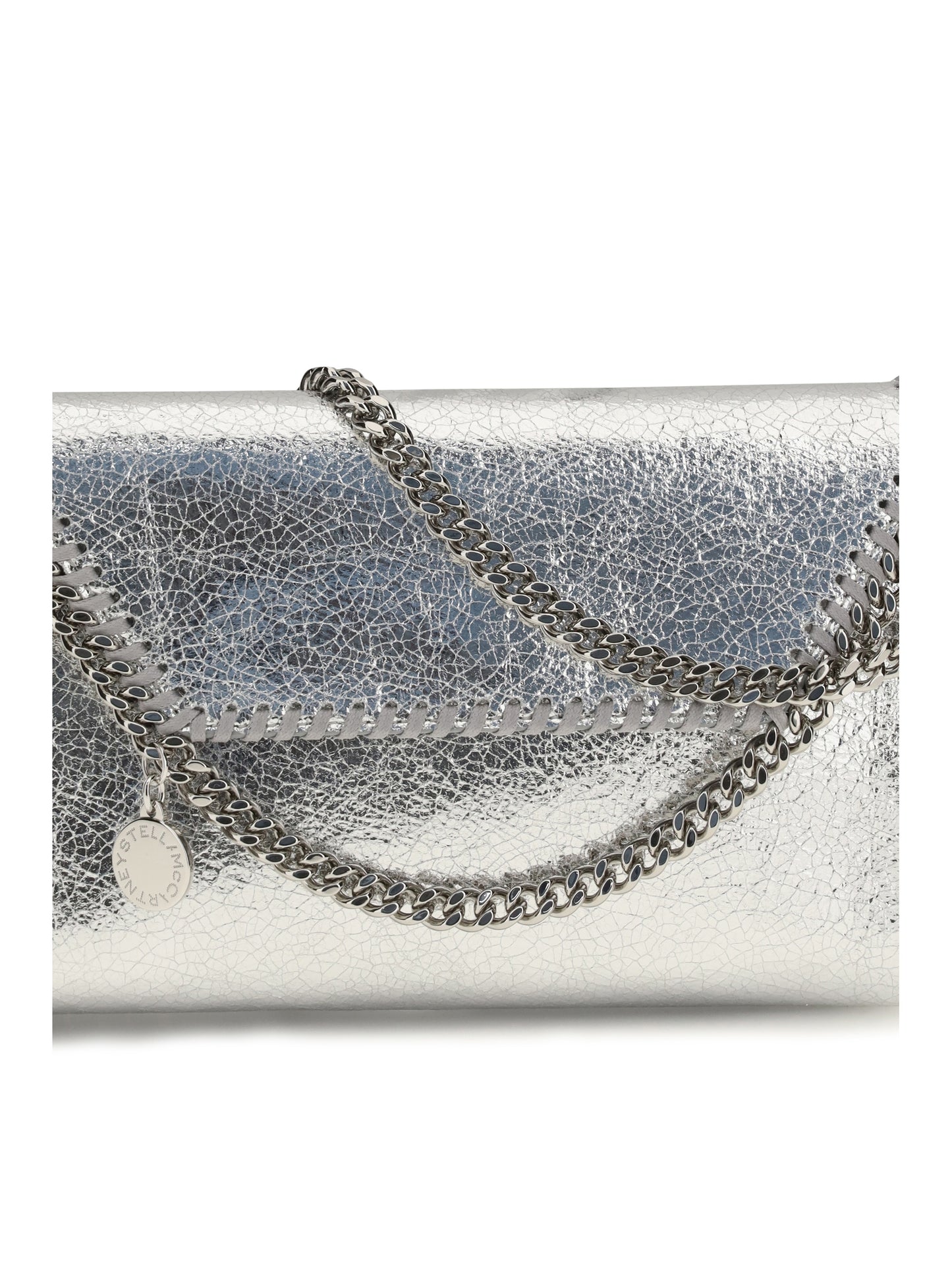 Stella Mccartney Women Falabella Metallic Fabric Shoulder Bag STELLA MCCARTNEY