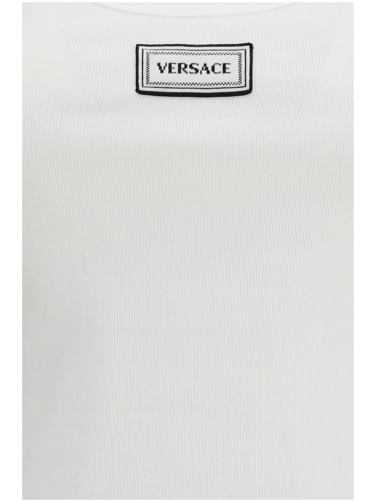 Versace Women Tank Top In Cotton Rib Stretch VERSACE