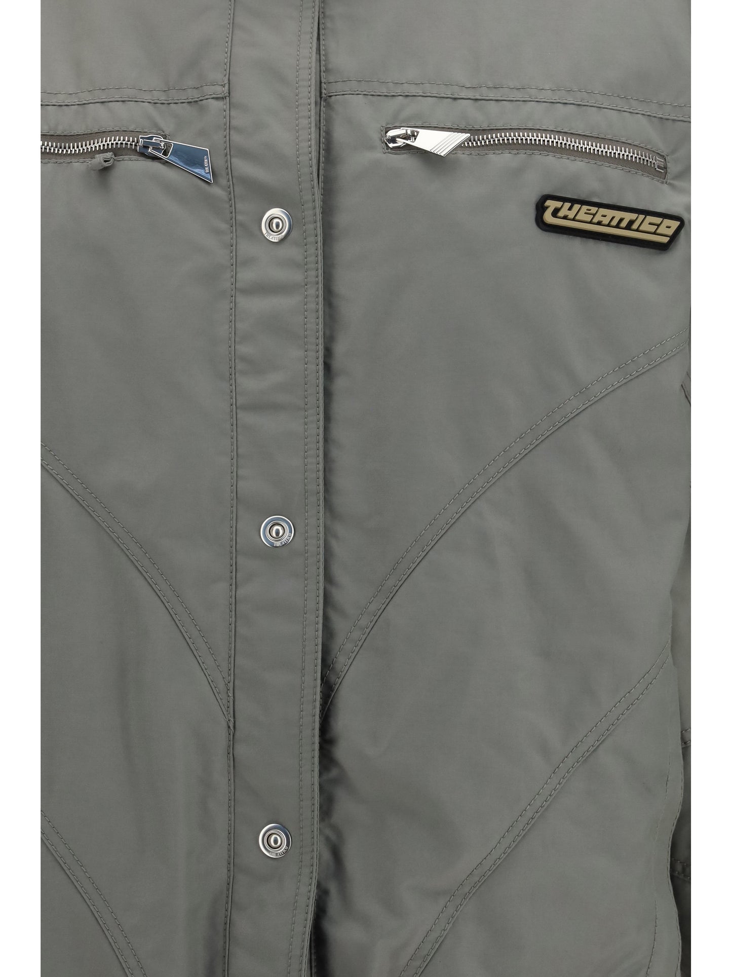 The Attico Women High-Neck Bomber With Zips THE ATTICO