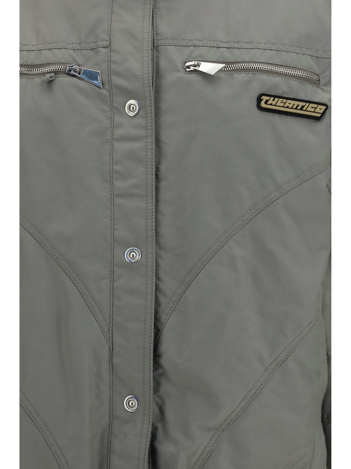 The Attico Women High-Neck Bomber With Zips THE ATTICO