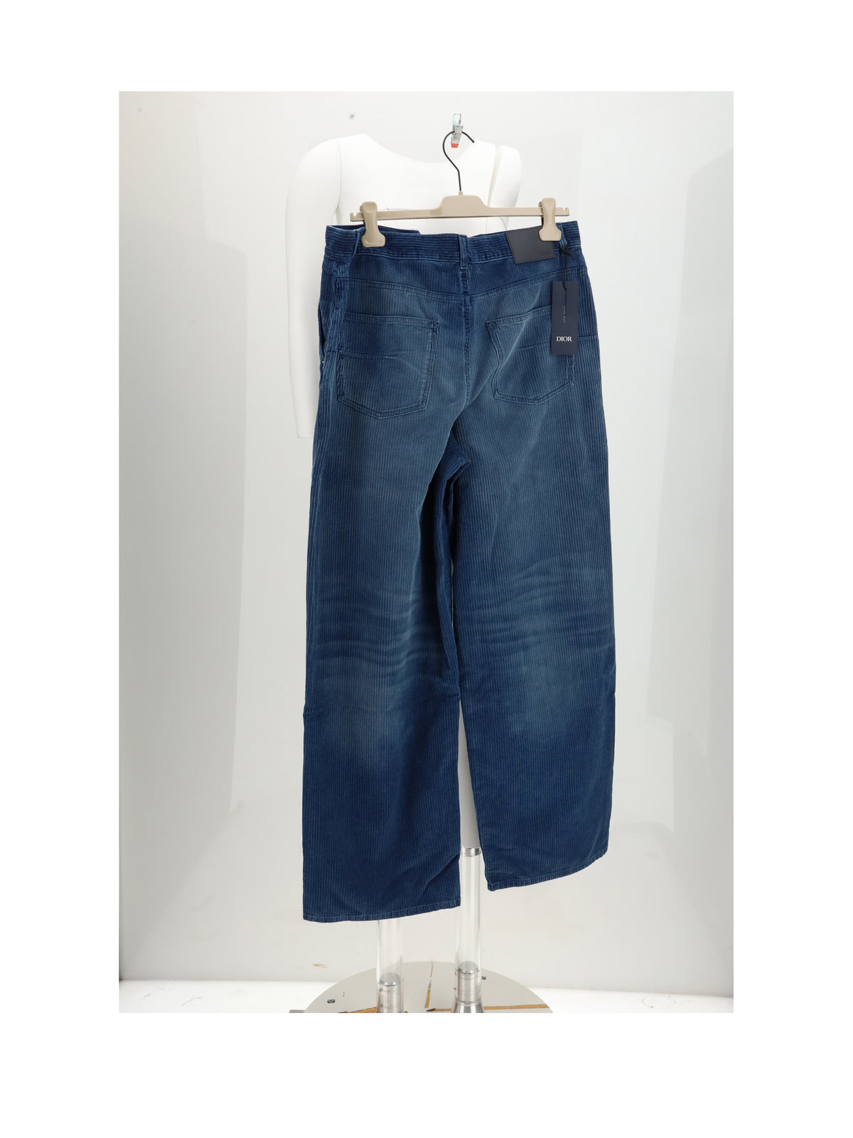 Dior Homme Men Panta Velluto Blu Must Buy CHRISTIAN DIOR
