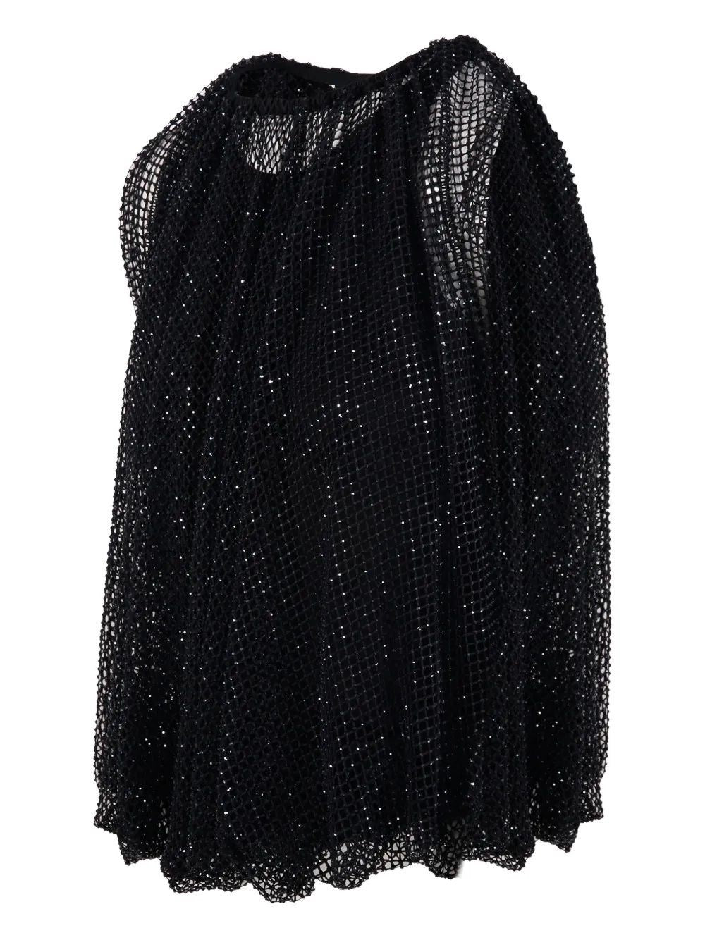 Sportmax Women Mesh Top With Crystals SPORTMAX