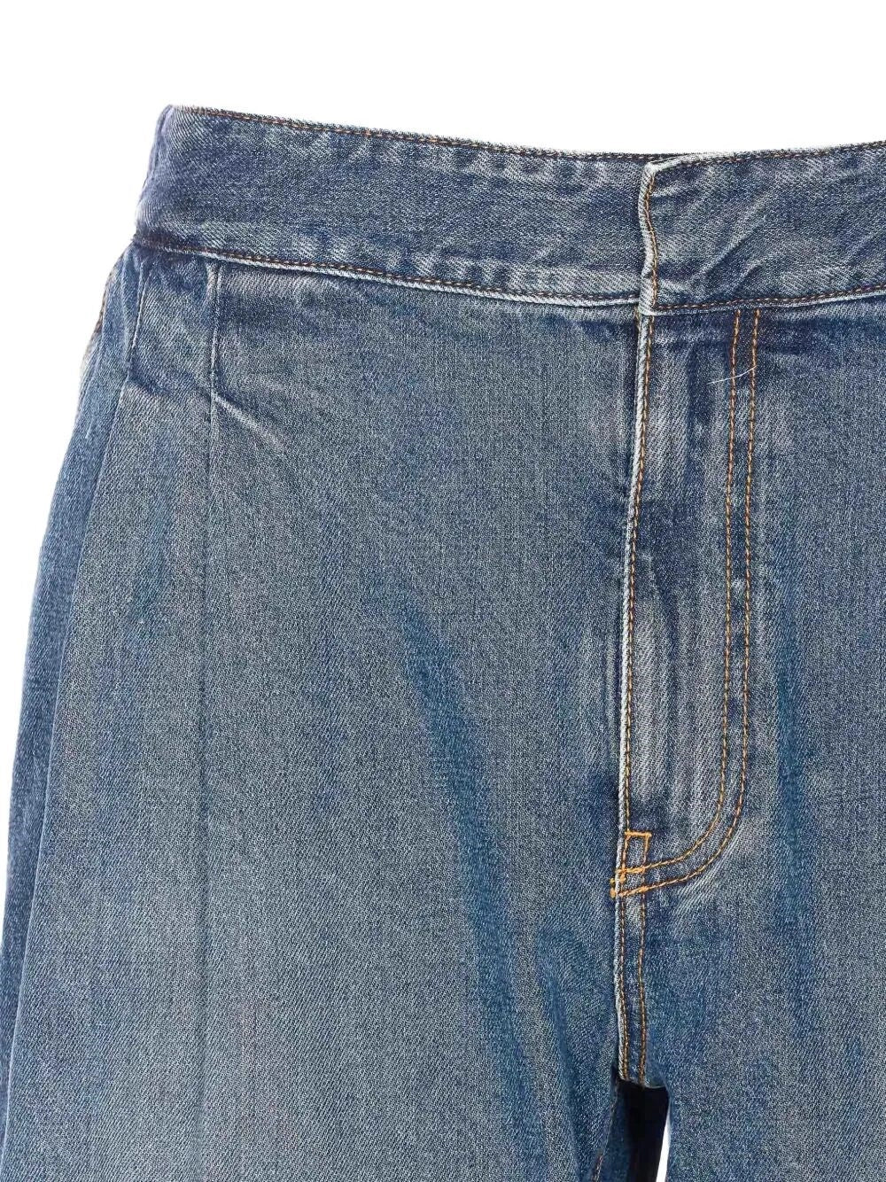 Alaia Women Pleated Denim Pants ALAIA