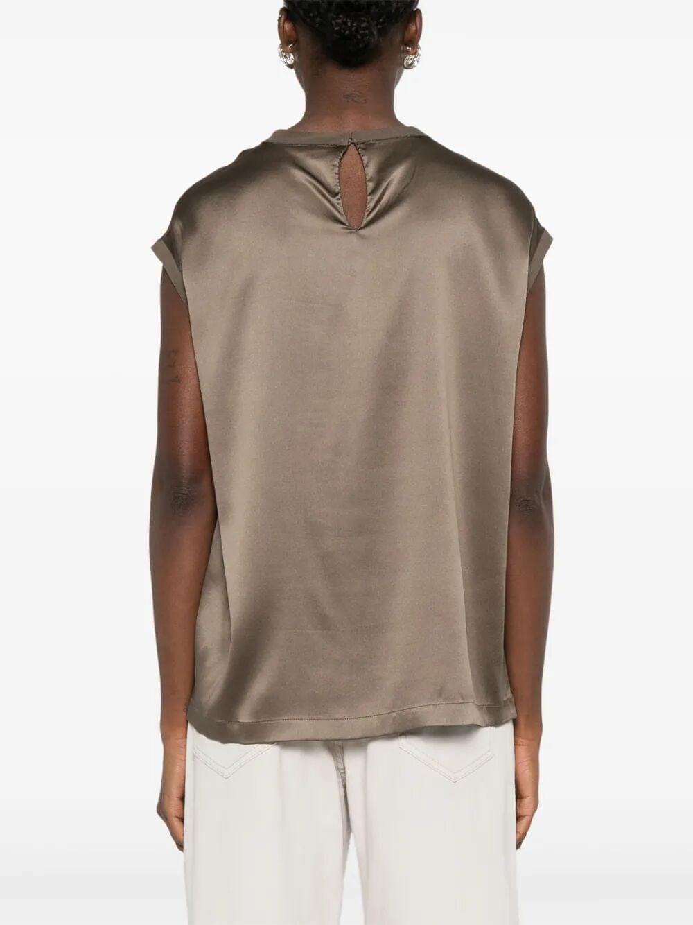 Brunello Cucinelli Women Silk Top BRUNELLO CUCINELLI