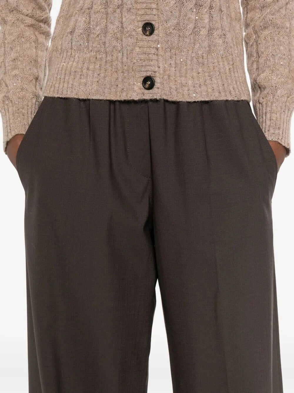 Brunello Cucinelli Women Loose Track Pants