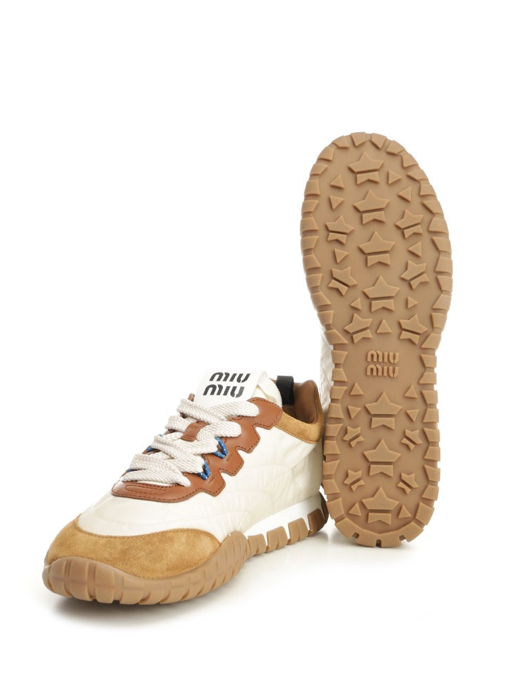 Miu Miu Women “Tyre” Sneakers In Technical Fabric And Suede Leather MIU MIU
