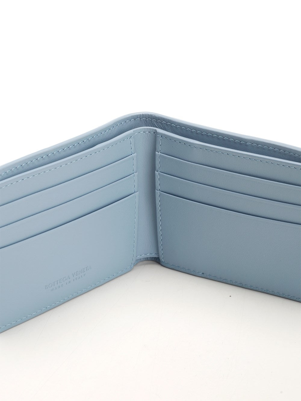 Bottega Veneta Men Bi-Fold "Cassette" Wallet In Denim BOTTEGA VENETA