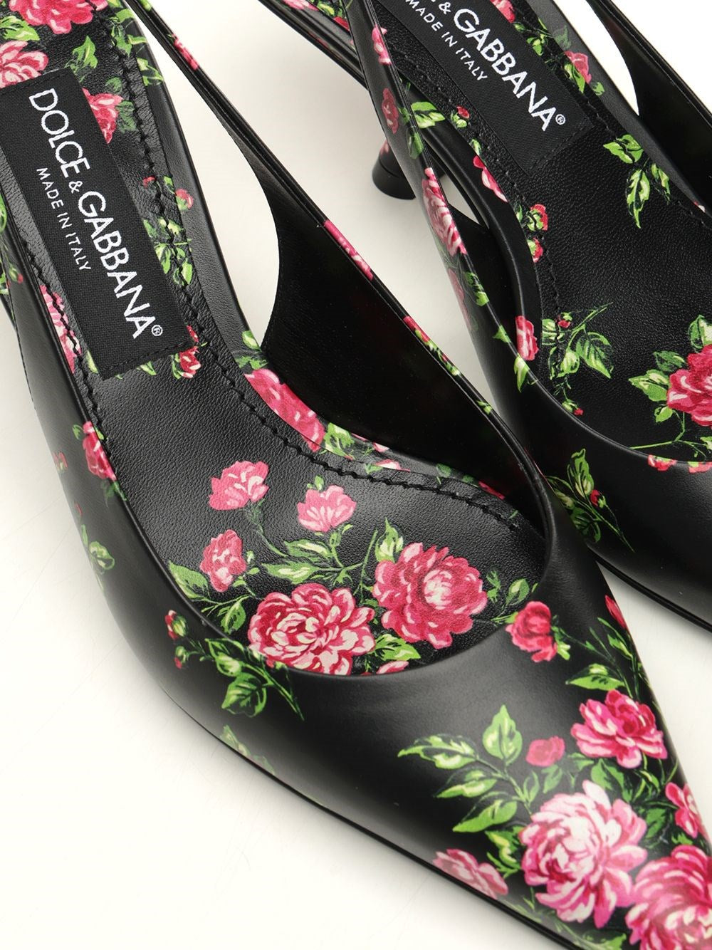 Dolce & Gabbana Women Lollo Slingback In Printed Leather DOLCE & GABBANA