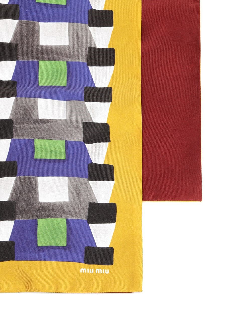 Miu Miu Women Geometric Scarf MIU MIU
