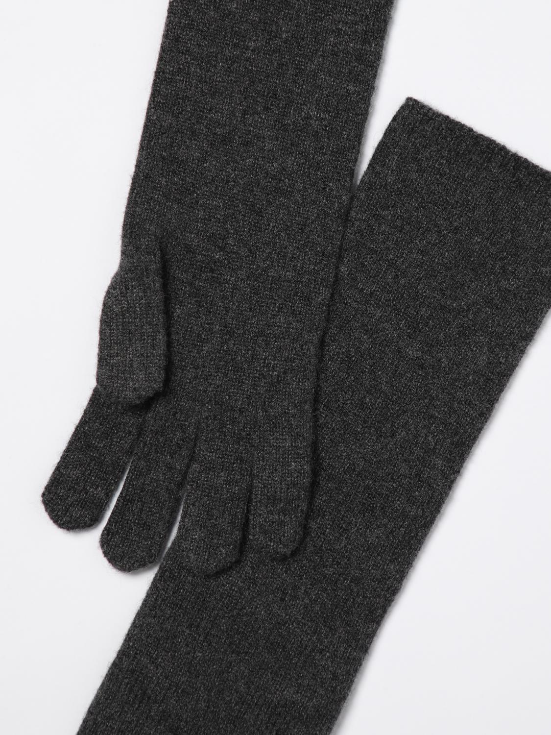Max Mara Gloves Woman Grey MAX MARA