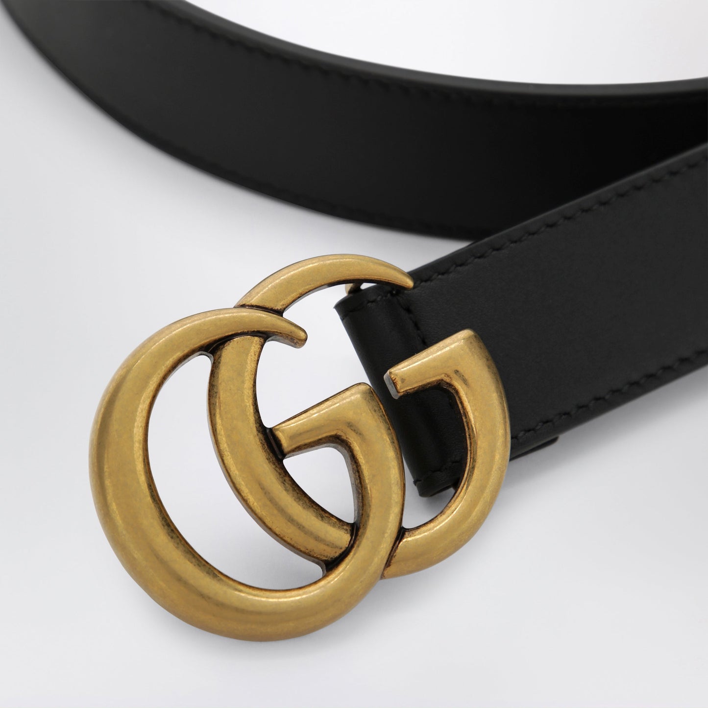 Gucci Black Gg Marmont Belt Men GUCCI