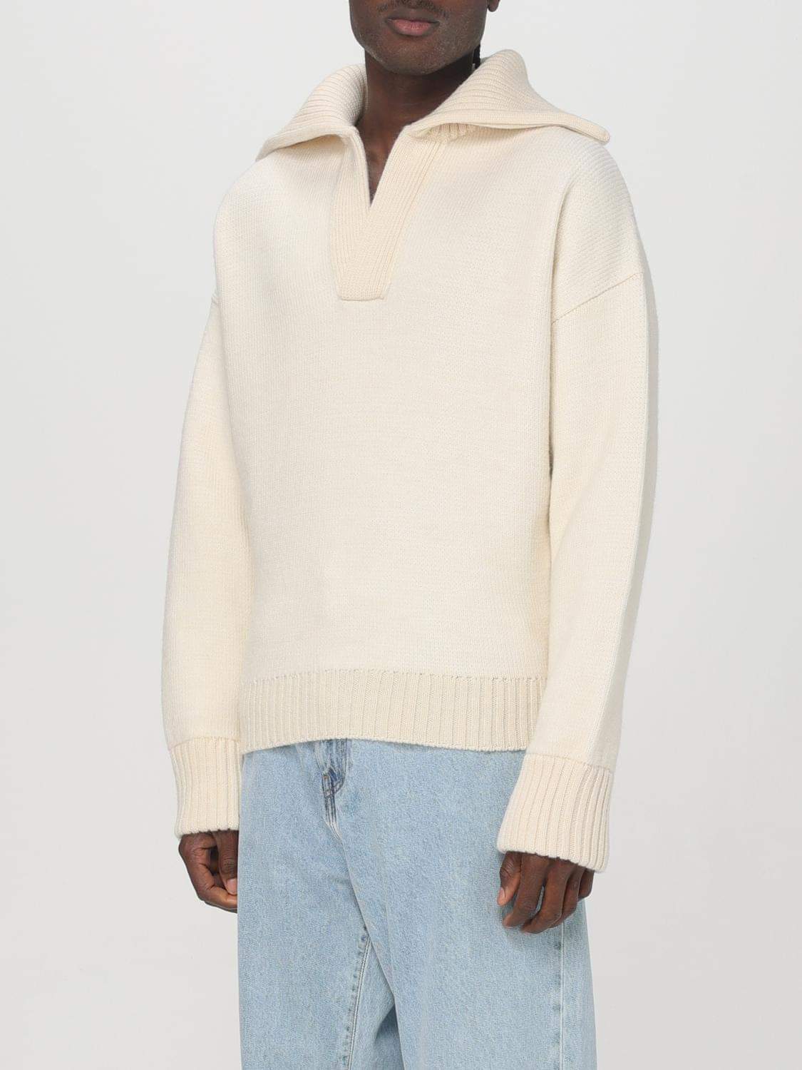 Bottega Veneta Sweater Men Yellow Cream BOTTEGA VENETA