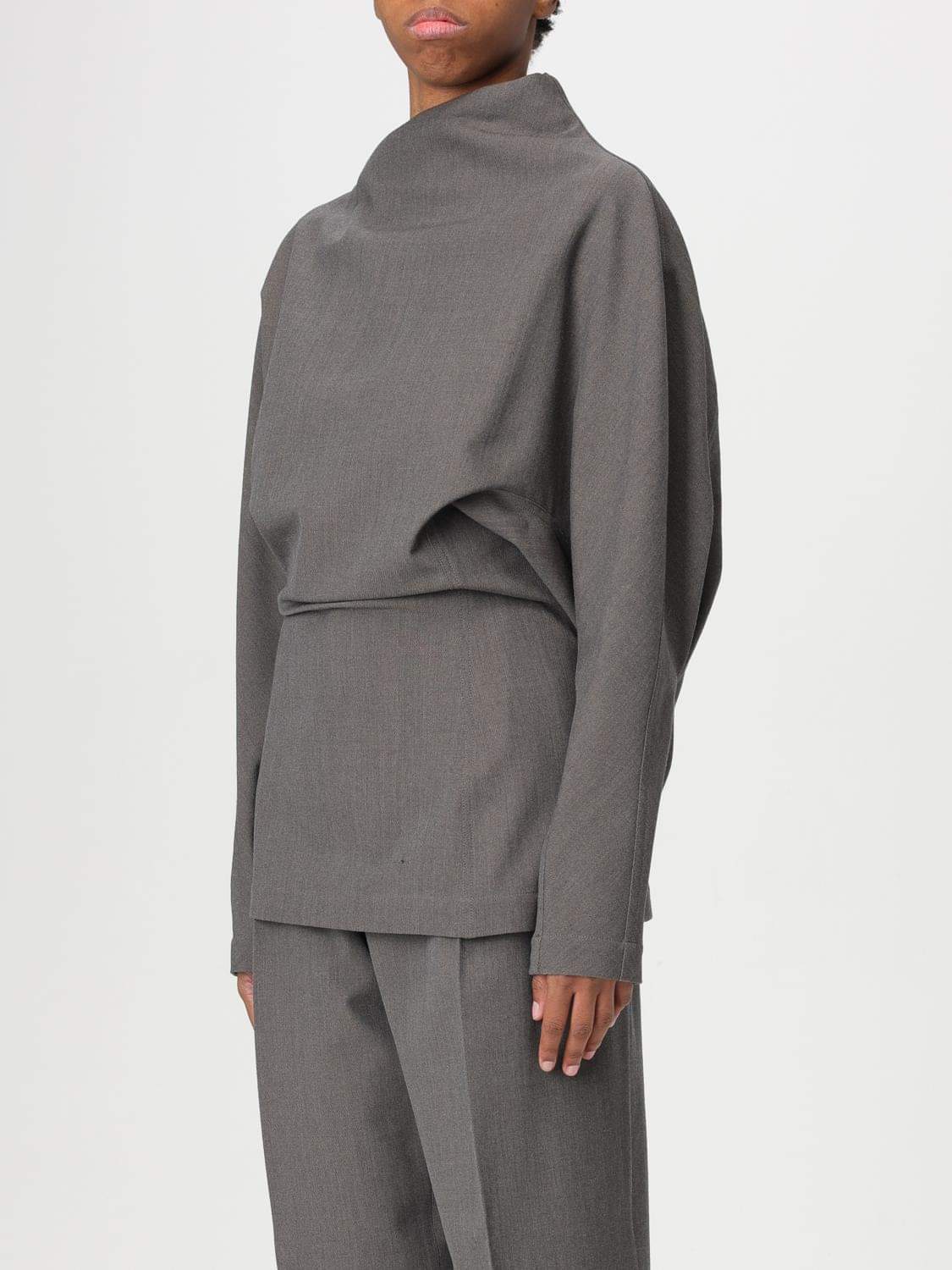 Bottega Veneta Top Woman Grey BOTTEGA VENETA