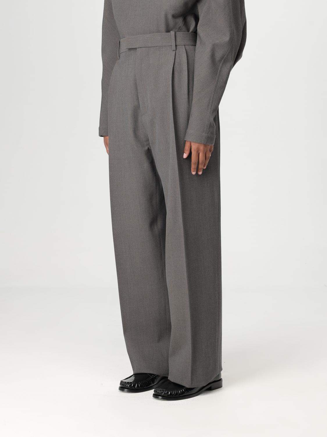 Bottega Veneta Pants Woman Grey BOTTEGA VENETA