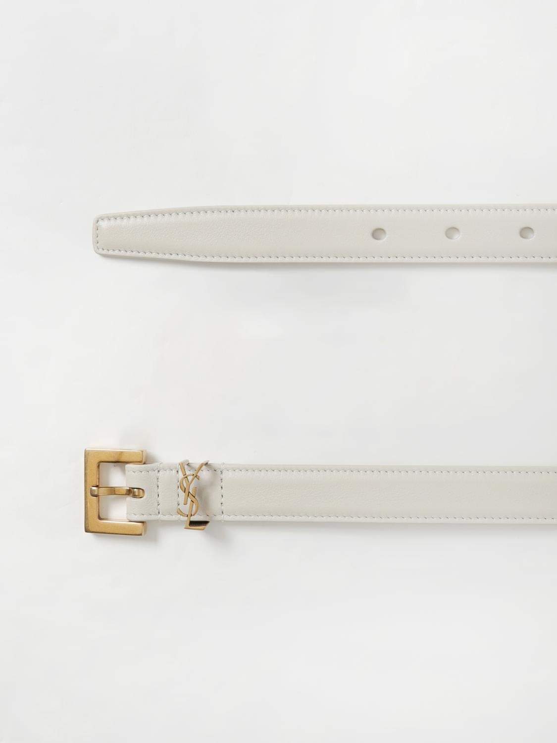 Saint Laurent Belt Woman Yellow Cream SAINT LAURENT