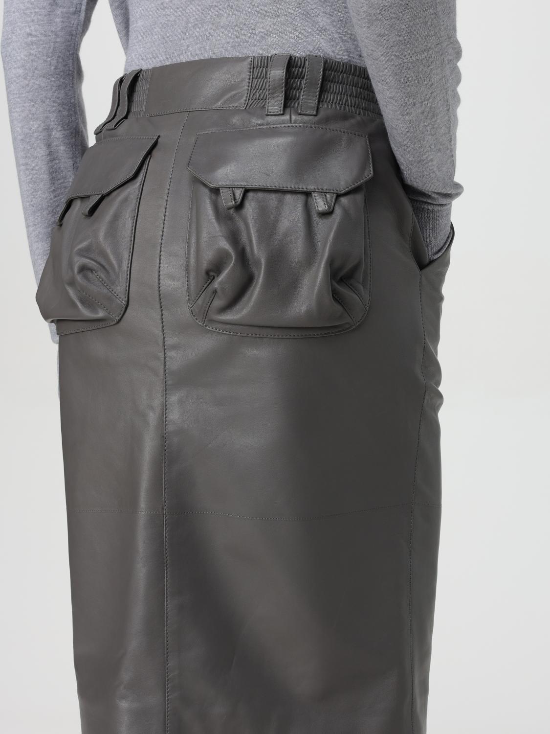 Saint Laurent Skirt Woman Grey SAINT LAURENT