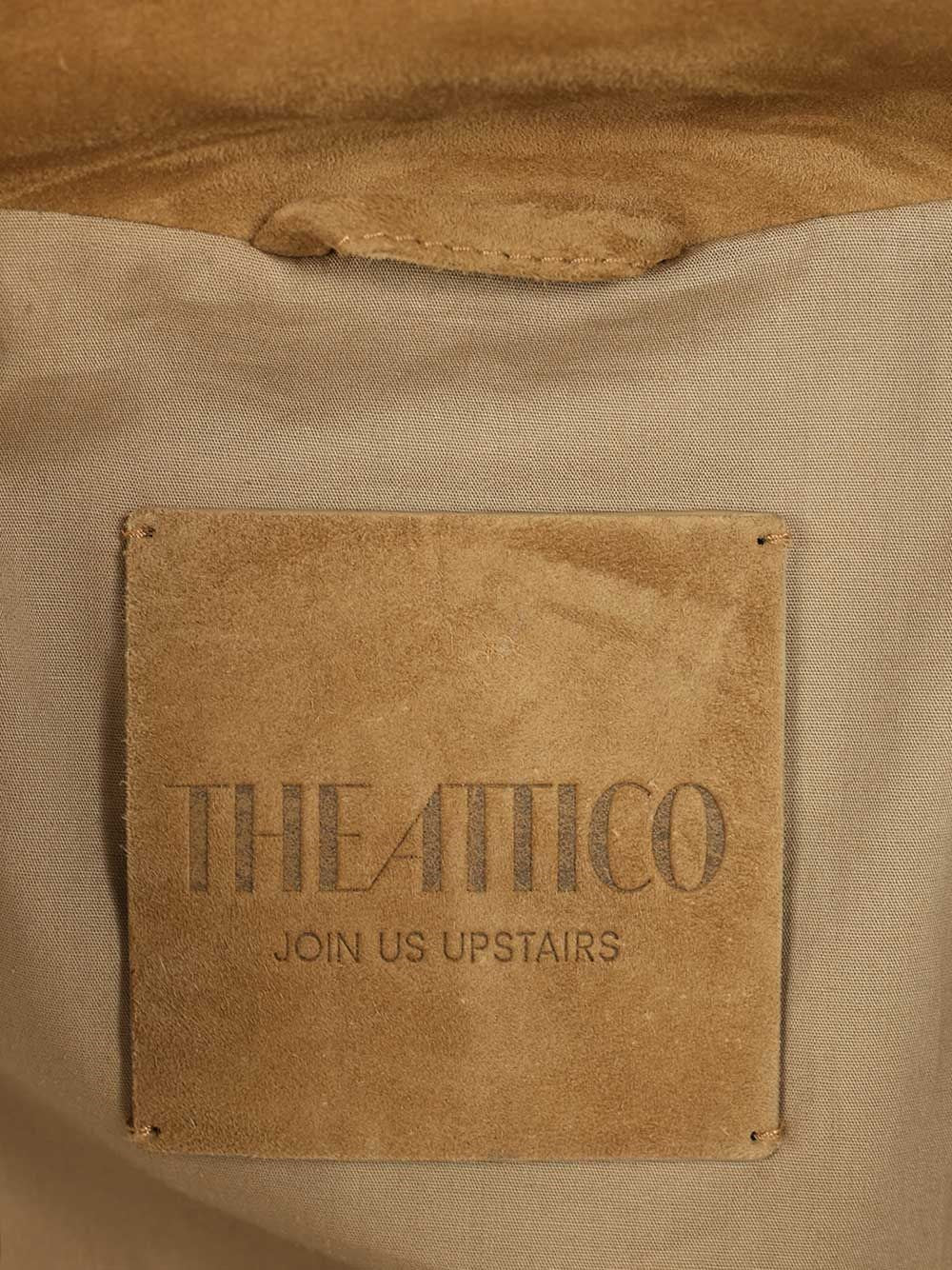 The Attico Women Leather Bomber Jacket THE ATTICO